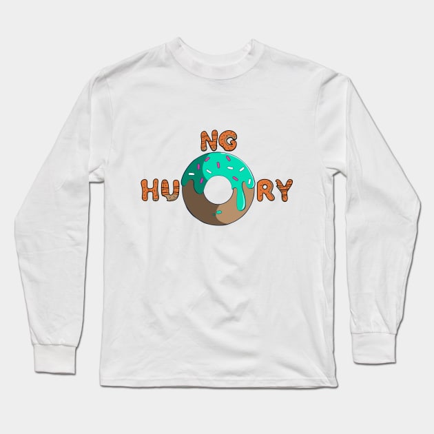 Hungry Long Sleeve T-Shirt by AdrianNita